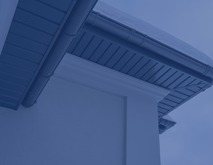 Close-Up View of new Gutters